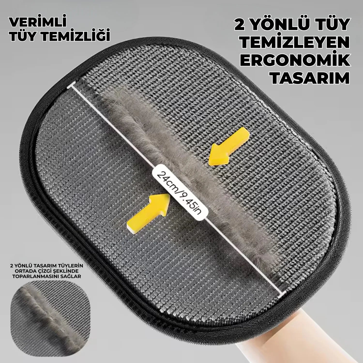 Sihirli Pati™ - Kedi Bakım ve Tüy Toplama Eldiveni