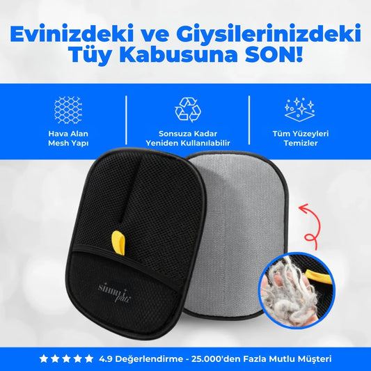 Sihirli Pati™ - Kedi Bakım ve Tüy Toplama Eldiveni